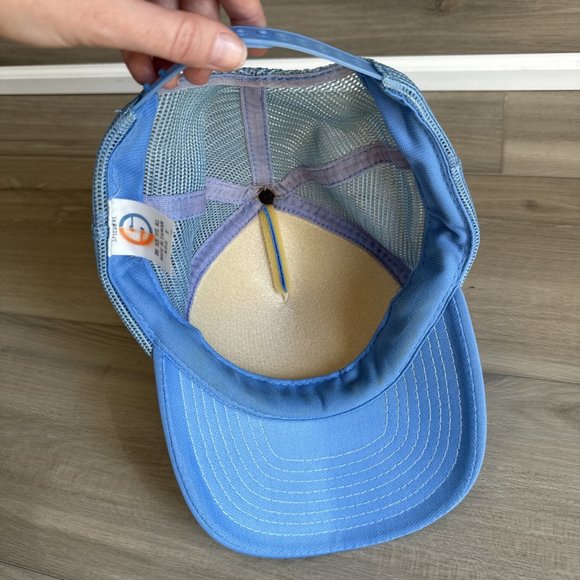 Vintage Sand‎ Dollar St. Augustine Florida Trucker Hat Snapback Cap Baby Blue - Picture 6 of 12